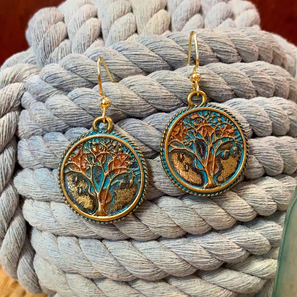 Art Deco Tree Earrings